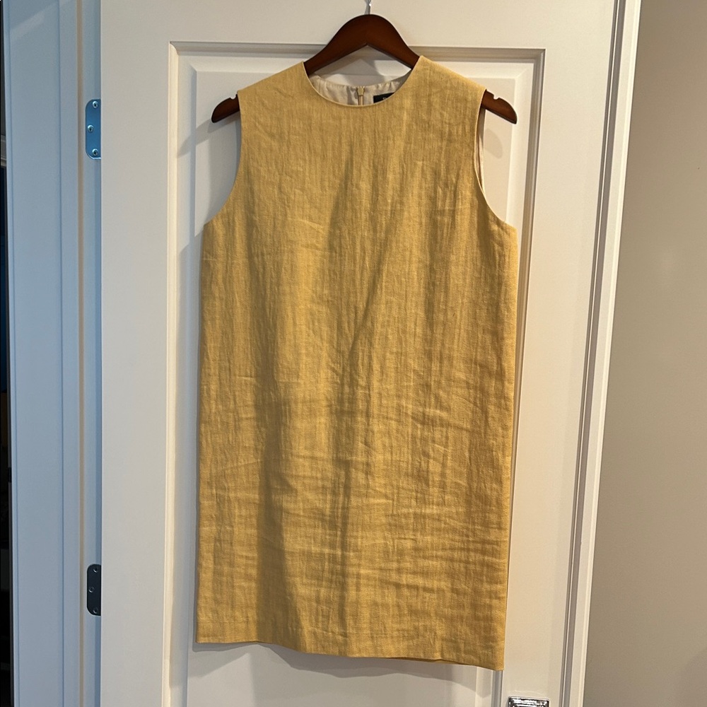 Theory Mustard Sleeveless Dress